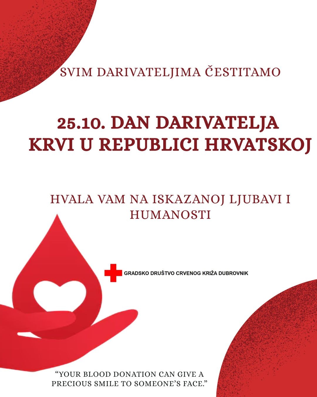 DAN DOBROVOLJNIH DAVATELJA KRVI